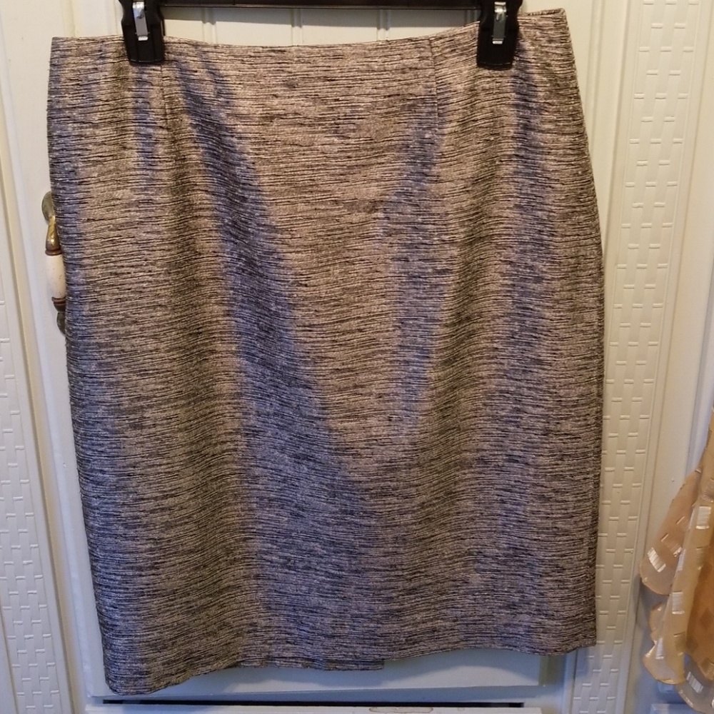 JONES NEW YORK silk shantung skirt